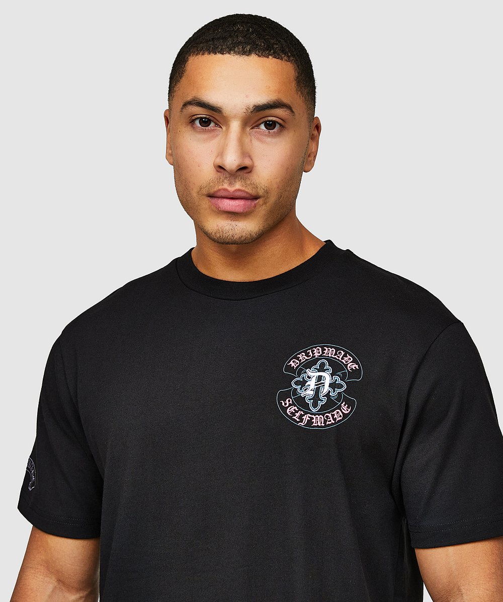 Amity Scroll Boxy Fit T-Shirt | Dripmade