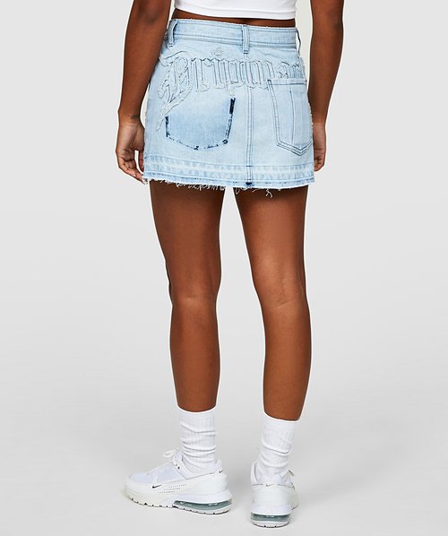 Womens Rogue Asymmetrical Denim Skirt