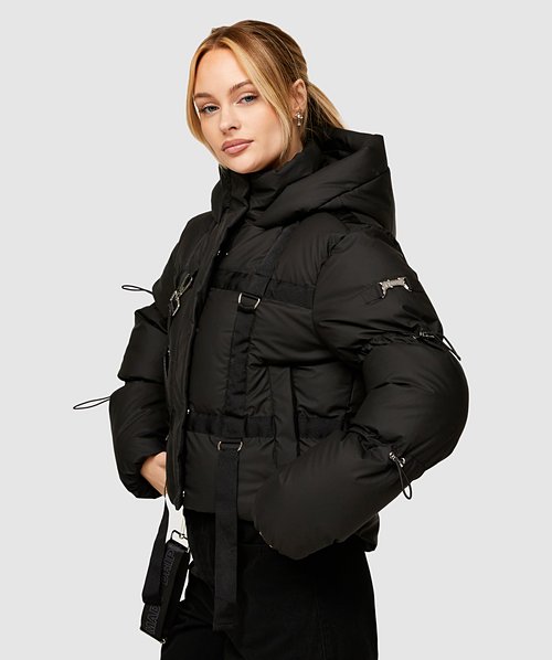Womens Limit Toggle Crop Puffer Jacket