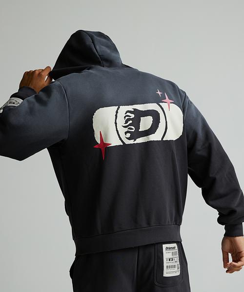 Selfmade Applique Zip Through Hoodie