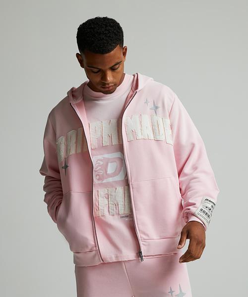 Selfmade Applique Zip Through Hoodie