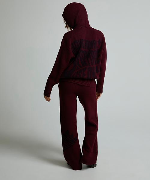 Womens Lotto Knitted Hoodie