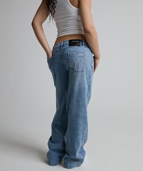 Womens Reign Baggy Fit Denim Jean