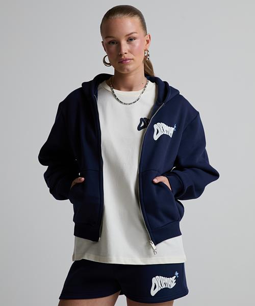 Womens Lotto Boxy Fit Zip Through Hoodie