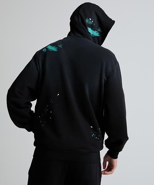 Selfmade Paint Splatter Zip Through Hoodie