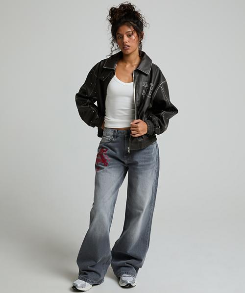 Womens Saint 98 Oversized PU Jacket