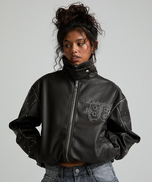 Womens Saint 98 Oversized PU Jacket