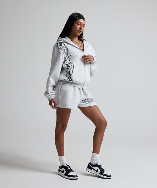 Womens Calligraphy Full Zip Hoodie