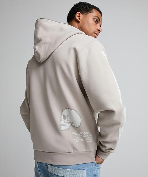 Skeletal Zip Through Hoodie