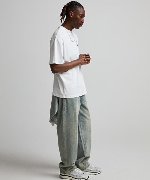 Cypher Monogram Fade Baggy Fit Denim Jean