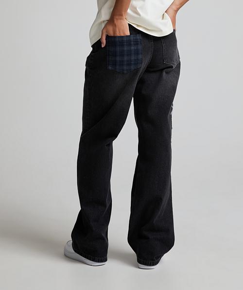 Womens Slash Oversized Jean