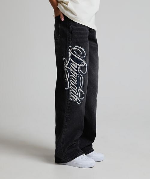 Womens Slash Oversized Jean