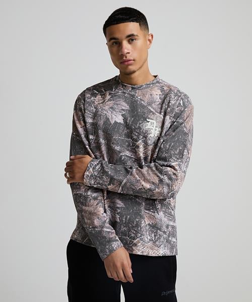 Real Tree Script Long Waffle T-Shirt