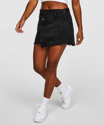 Womens Rogue Asymmetrical Denim Skirt