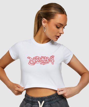 Womens Graffiti Spray Baby T-Shirt