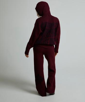 Womens Lotto Knitted Hoodie