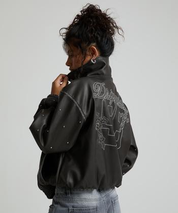 Womens Saint 98 Oversized PU Jacket
