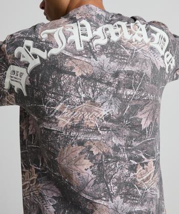 Real Tree Script Long Waffle T-Shirt